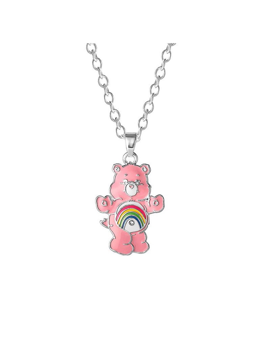 Care Bears Cheer Bear Crystal Plated Necklace
